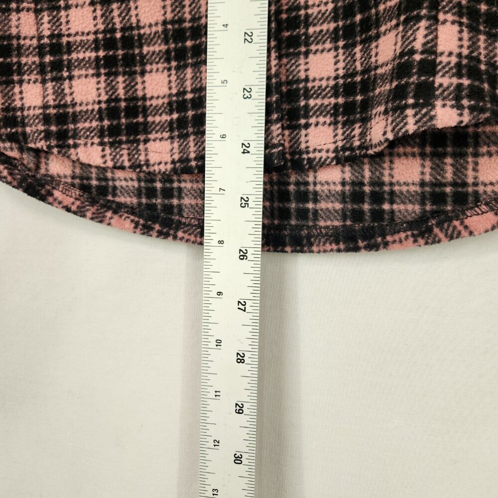 Outback Trading Company Womens Pink Red Lodge Big Shirt Sz M Plaid Button Up - Picture 5 of 8